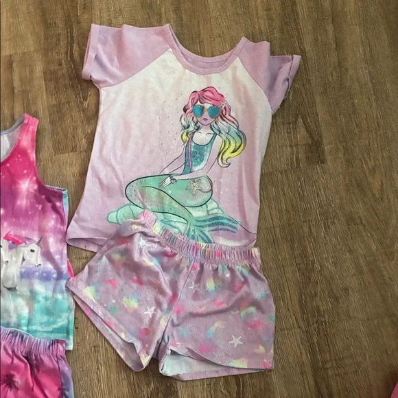 Wonder Nation Kids Unicorn and Mermaid Matching Sets - Purple and Pink - Picture 5 of 11